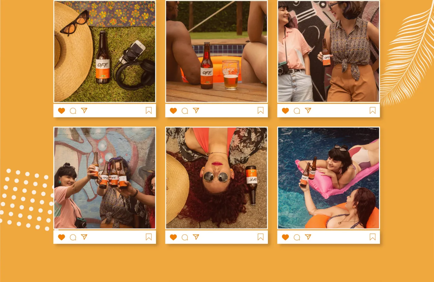 Página 5 do guia de linguagem visual da Off Beer