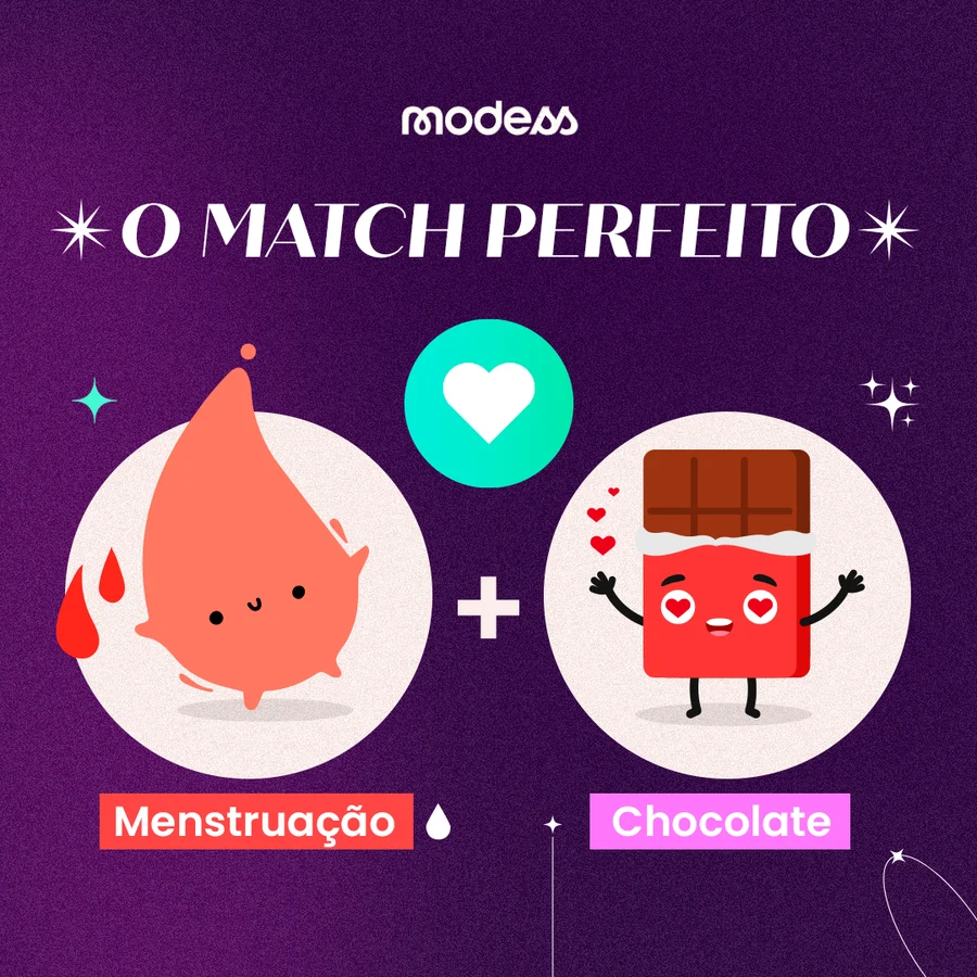 Post: o match perfeito entre menstruação e chocolate