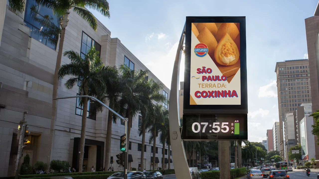 Relógio de rua em São Paulo: São Paulo, terra da coxinha